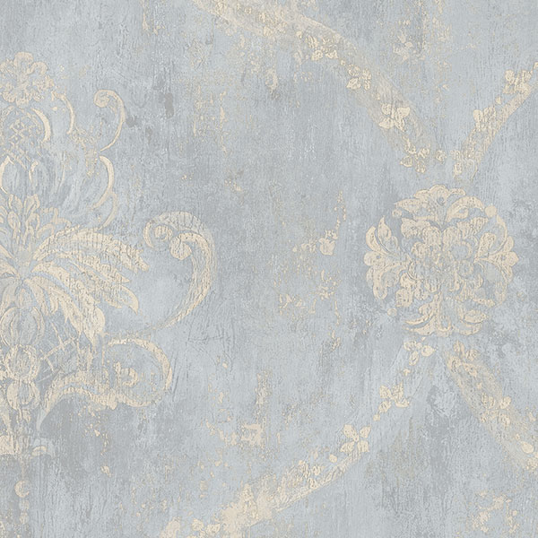 Patton Wallcoverings CH22567 Manor House Regal Damask Wallpaper